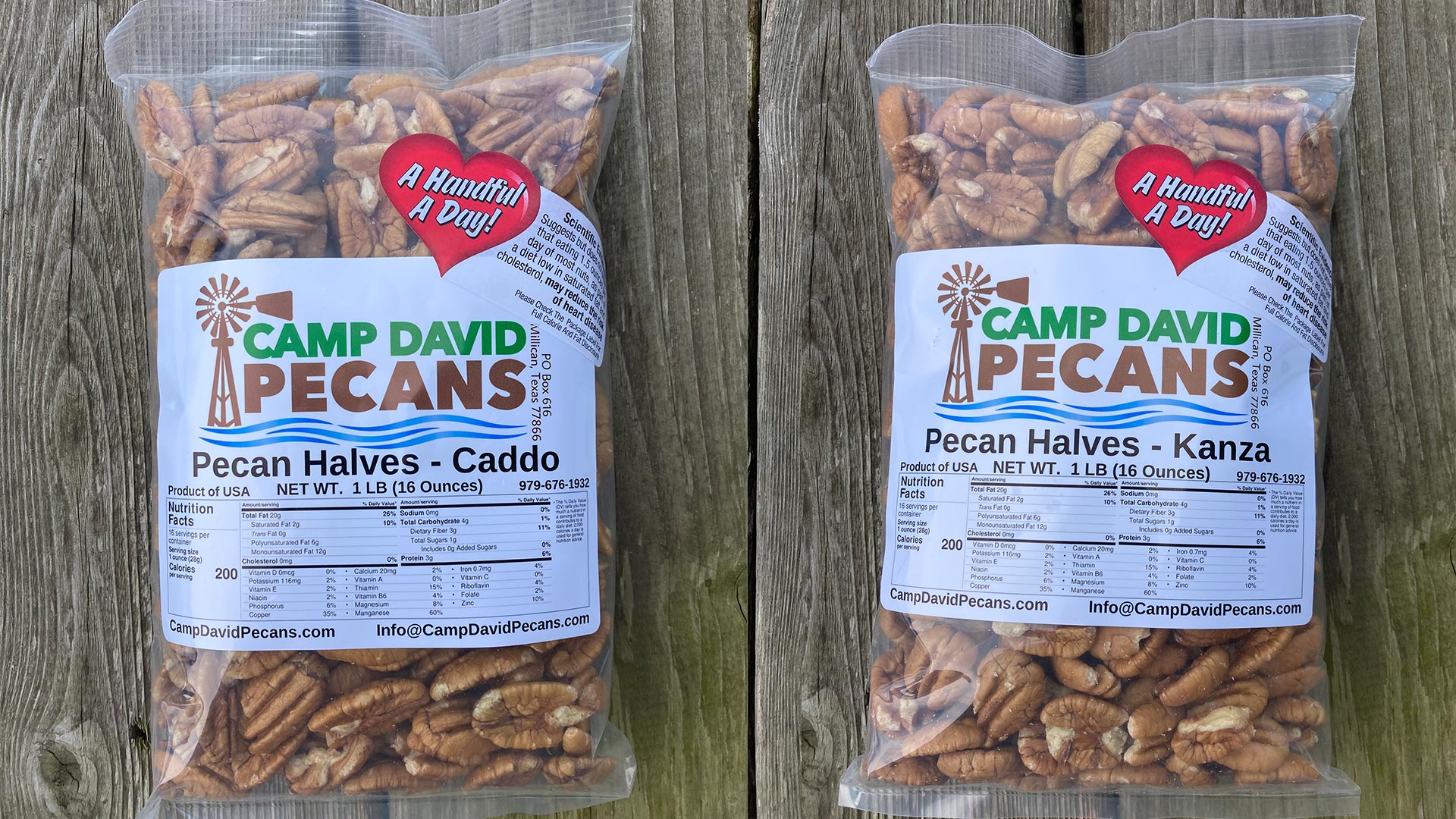 Camp David Pecans Packaged